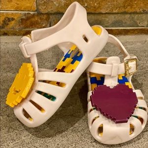 Mini Melissa Emoji Sandals Size 5